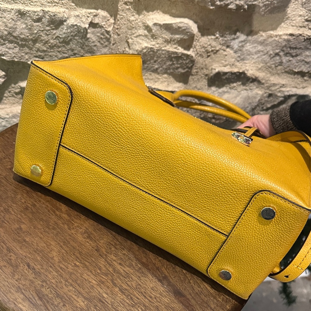 Michael Kors Mustard Satchel Bag - Picture 3 of 5